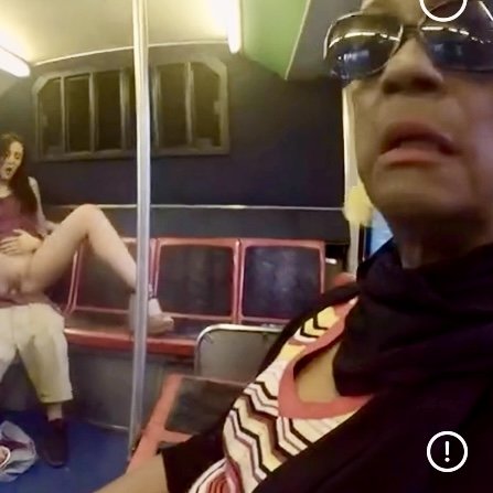 Granny couldn’t believe what she was seeing on Public Bus after work #LMtBnoZH